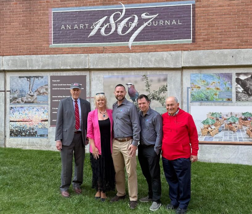 AP Corp with UMB president Bruce E Jarell and staff.