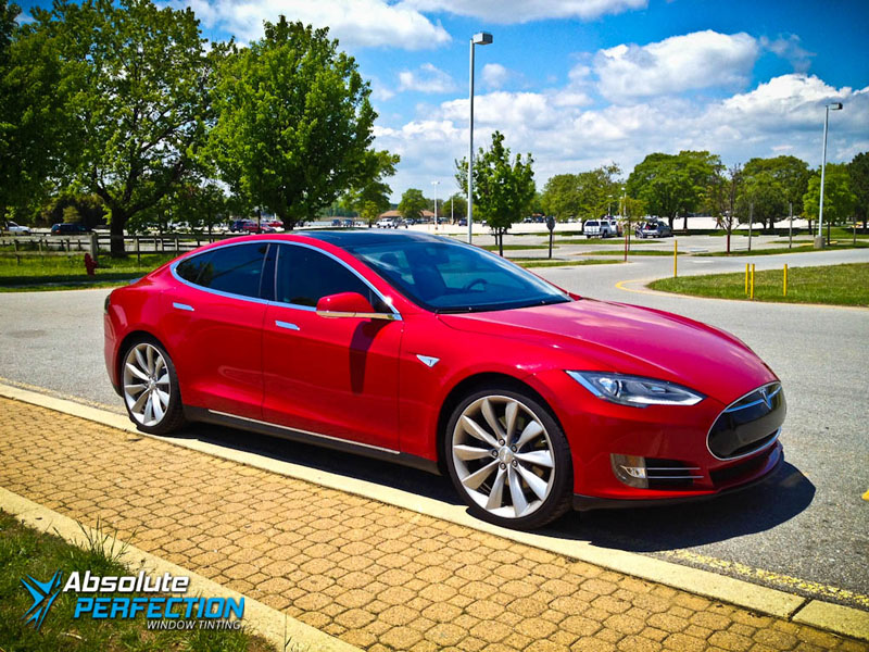 Tesla With Paint Protection Film in Baltimore, Maryland