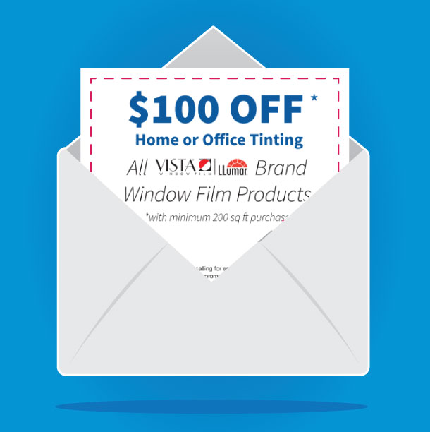 CouponEnvelope100OffResidentialTinting AP Tinting