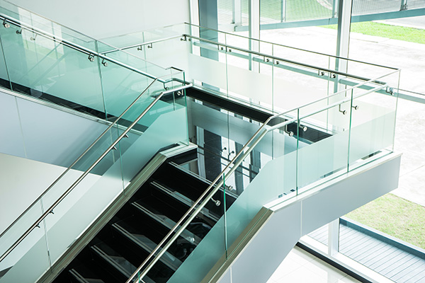 Decorative Glass Film on Staircase Railings