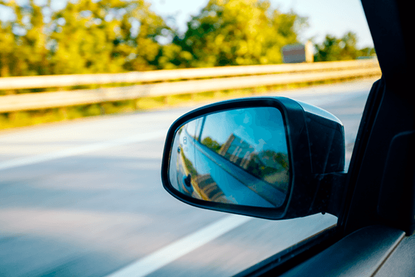 kdx anti-glare mirror film on car side mirror