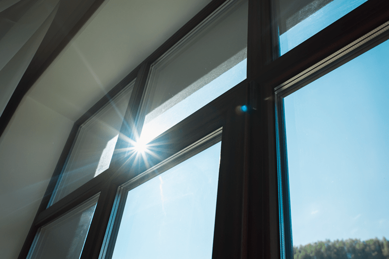 sun shining through window tint removal
