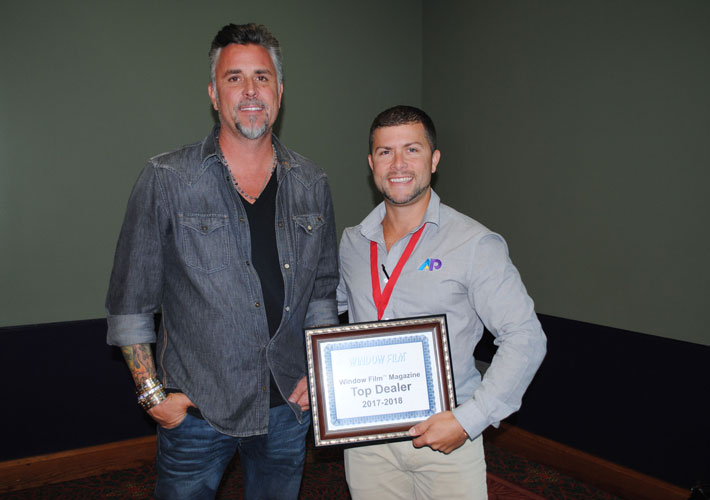 bill valway and richard rawlings window film magazine award