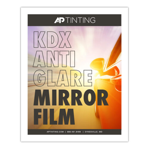 Buy KDX Anti-Glare Mirror Film from AP Tinting to drive safer