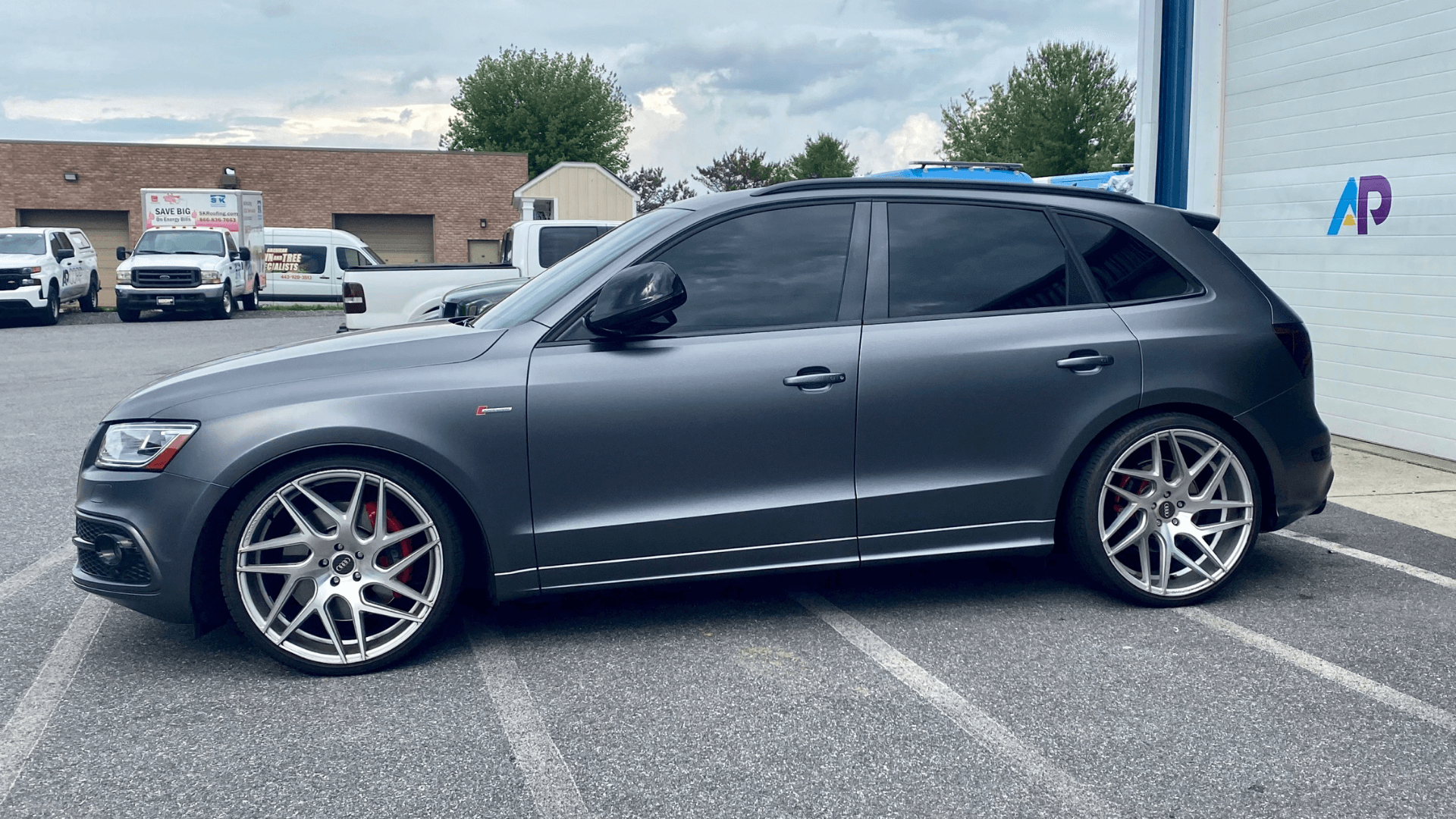 grey audi suv tint