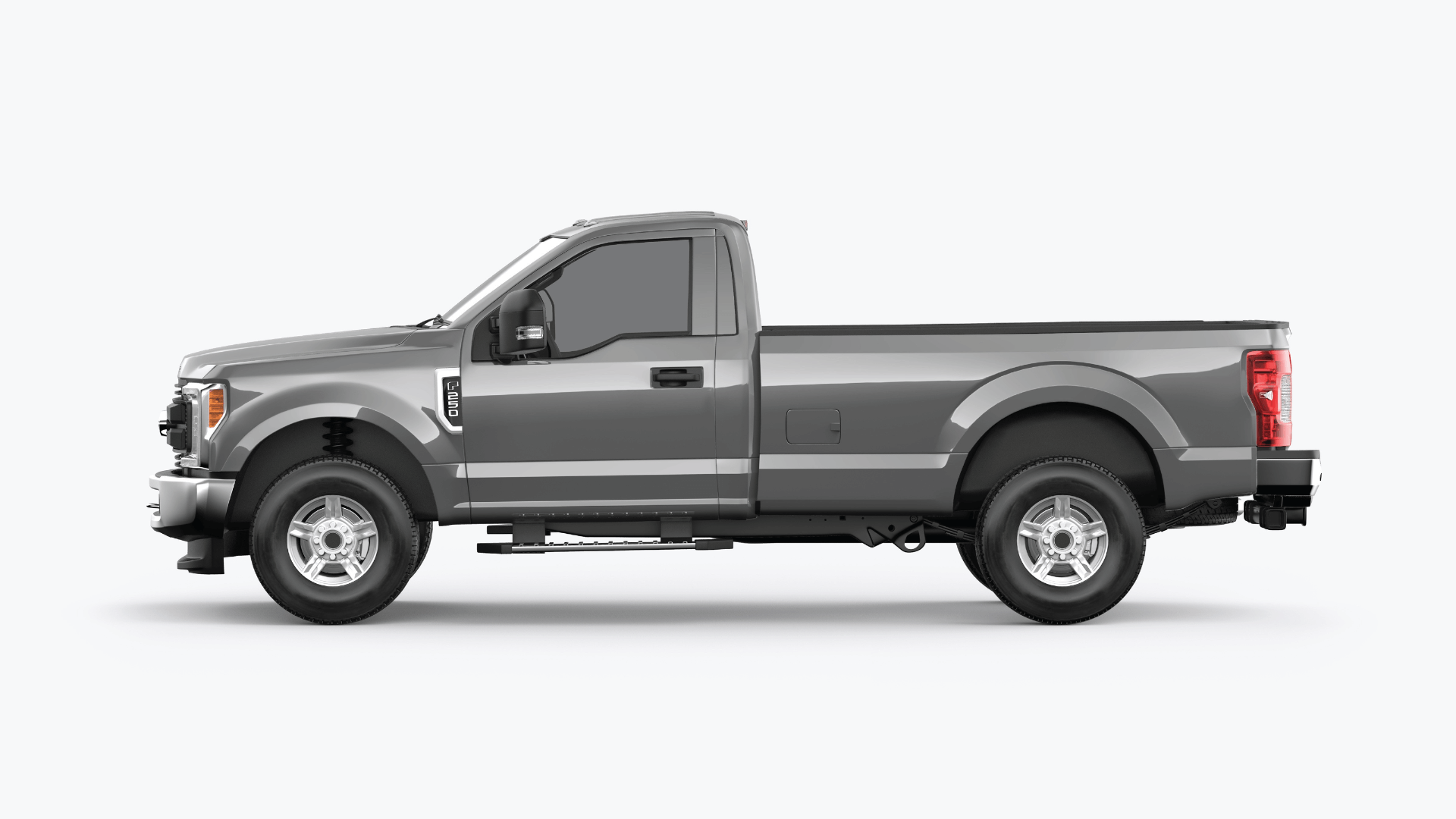 digital model of a truck with tinted windows