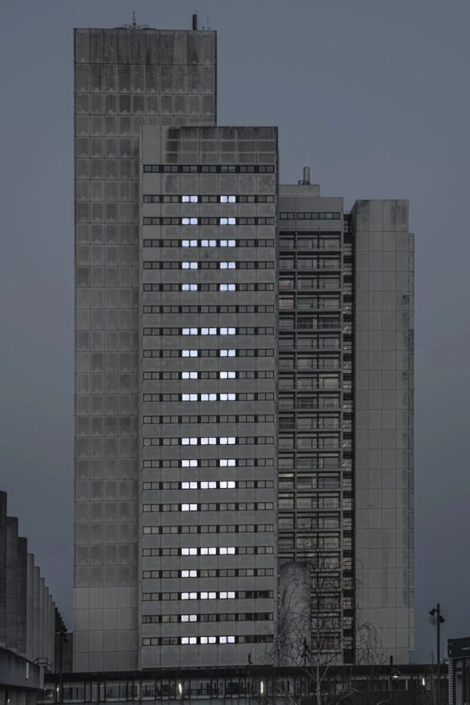 Exterior of a High-Rise Building
