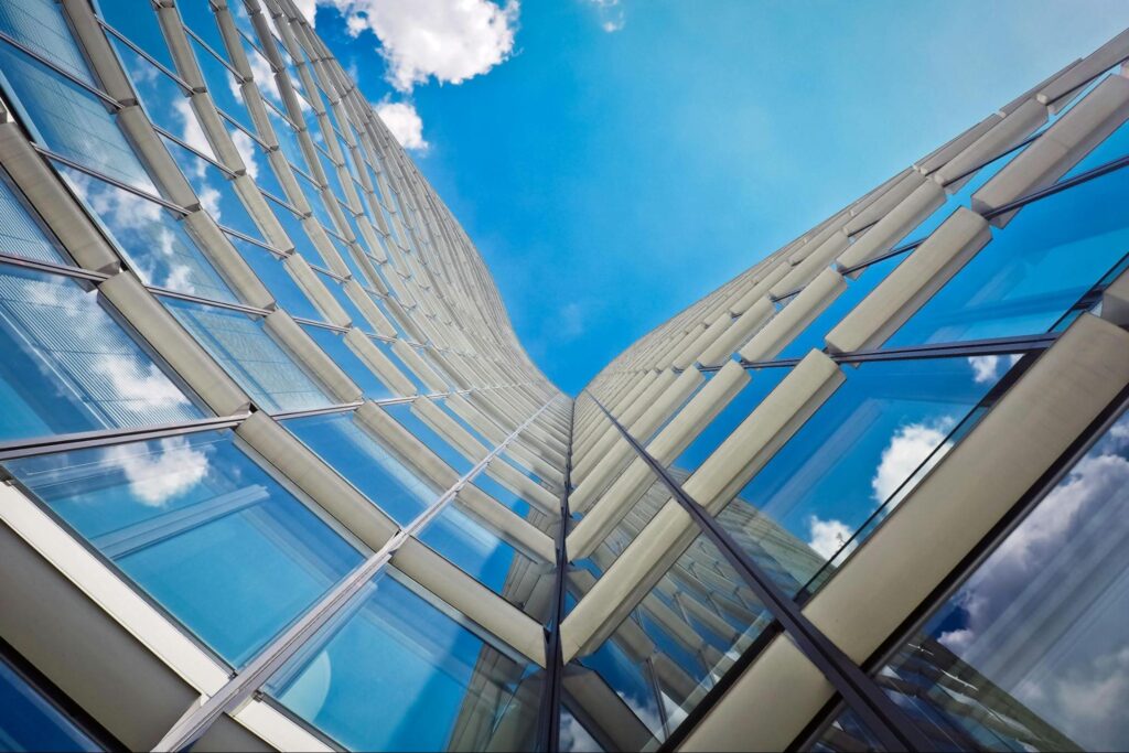 High Rise Building Windows from Below