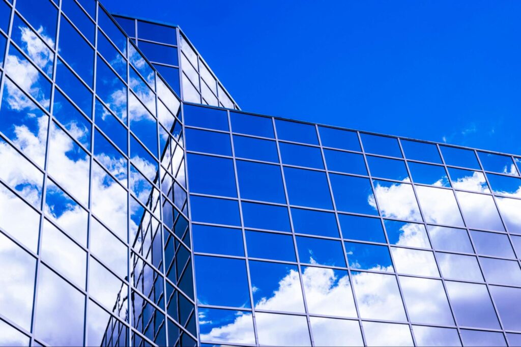 Mirrored Building Windows