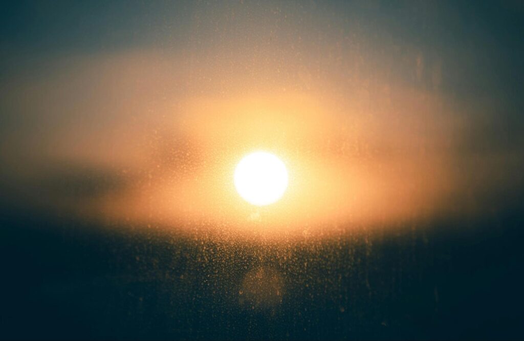 Sun Shining Through Window