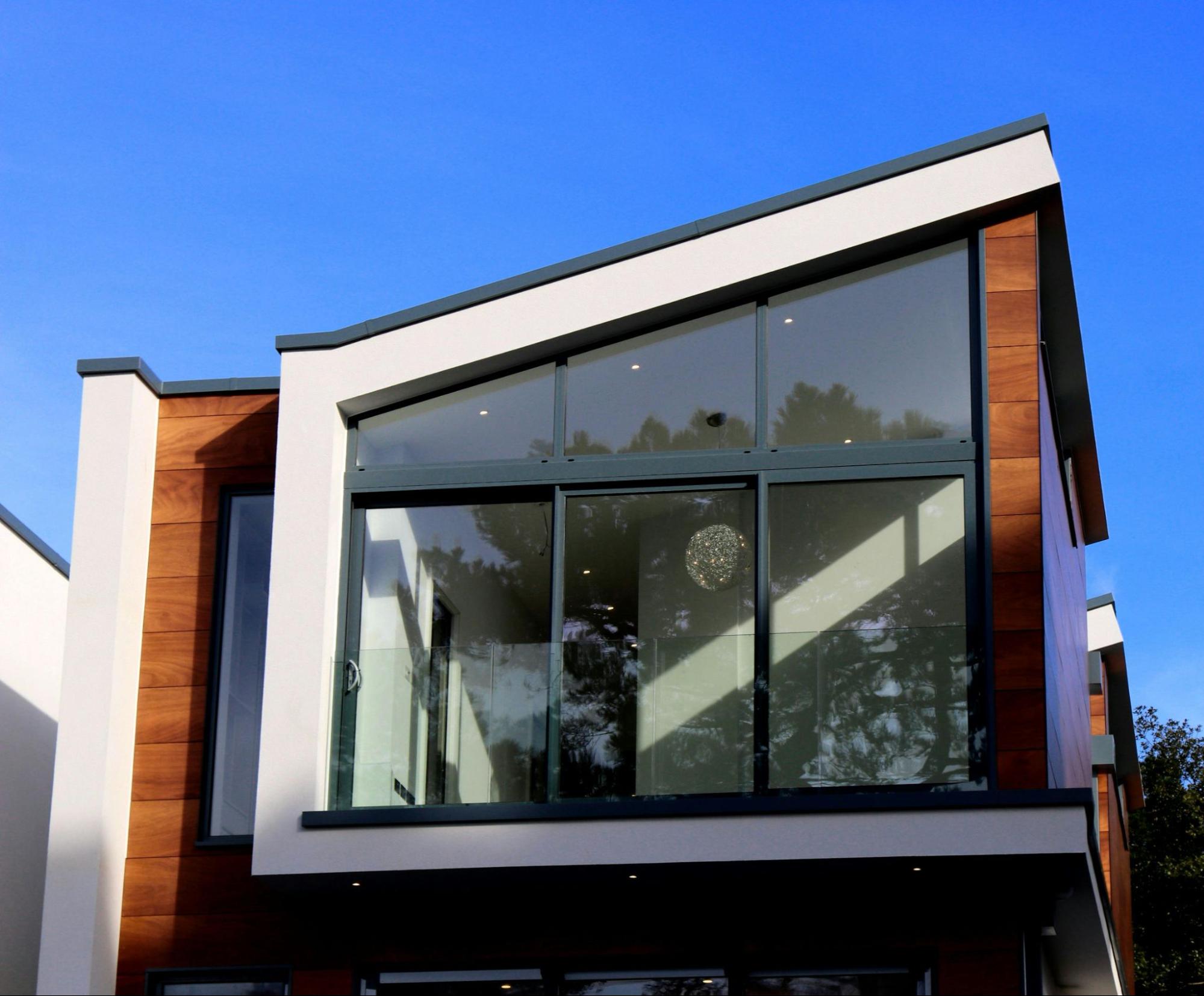 Modern Home with Large Windows