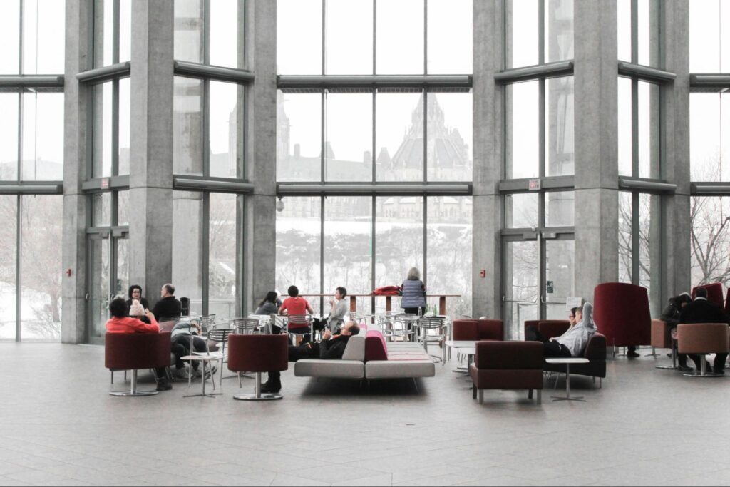 Floor to Ceiling Windows with City View