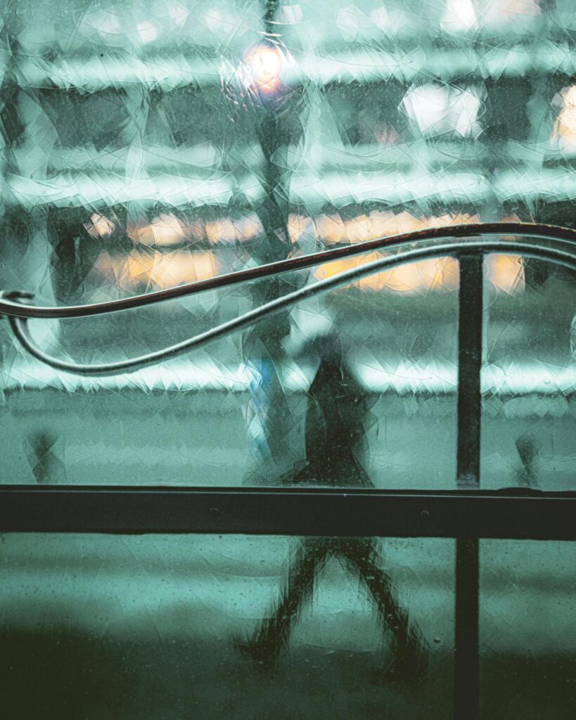 Window Film with Shadow of a Person