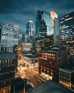 Downtown City at Night
