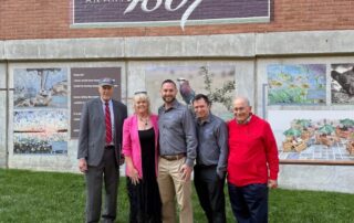 AP Corp with UMB president Bruce E Jarell and staff.